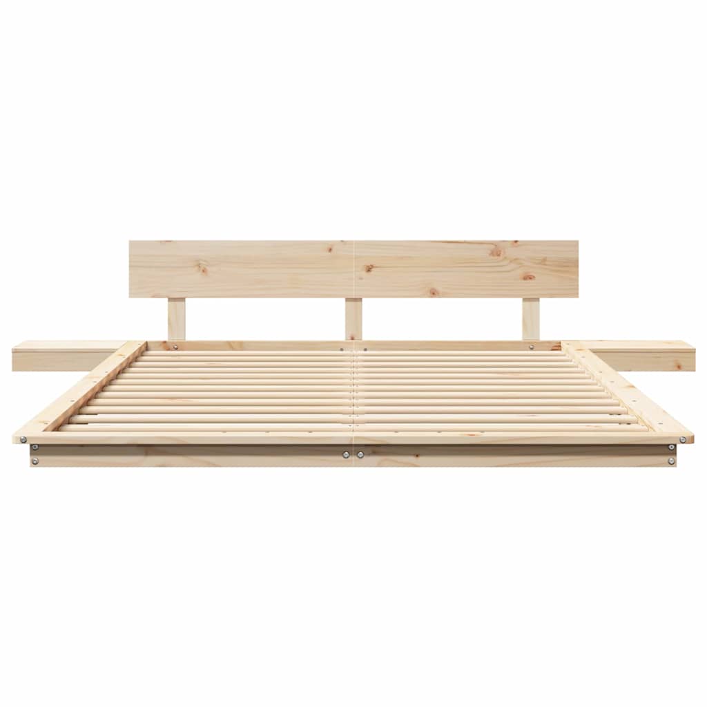 Struttura del letto Marrone 150 x 200 cm legno