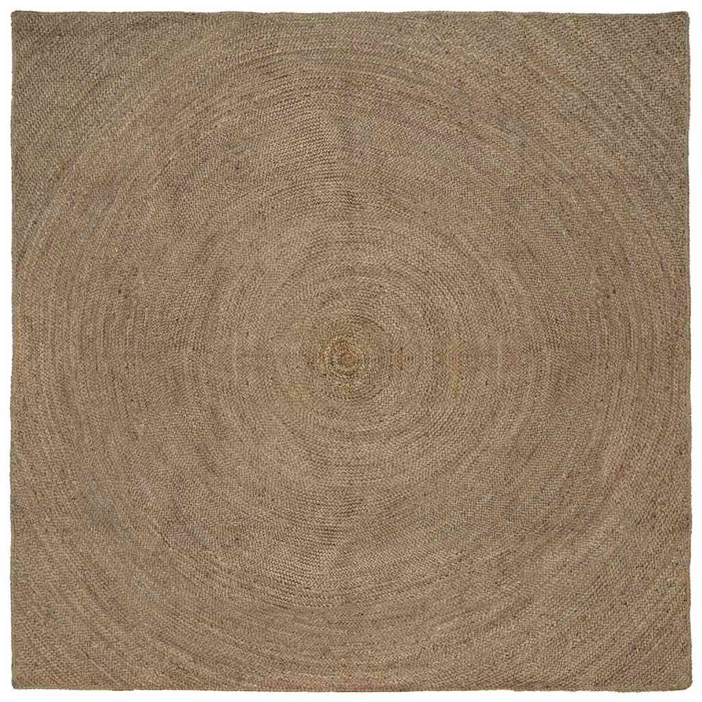 Tappeti per area Quadrato Grigio 240 x 240 cm Juta