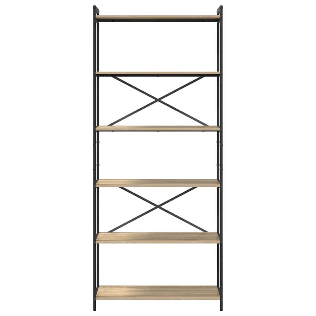 Libreria Rovere Sonoma 80 x 30 x 189,5 cm Legno multistrato