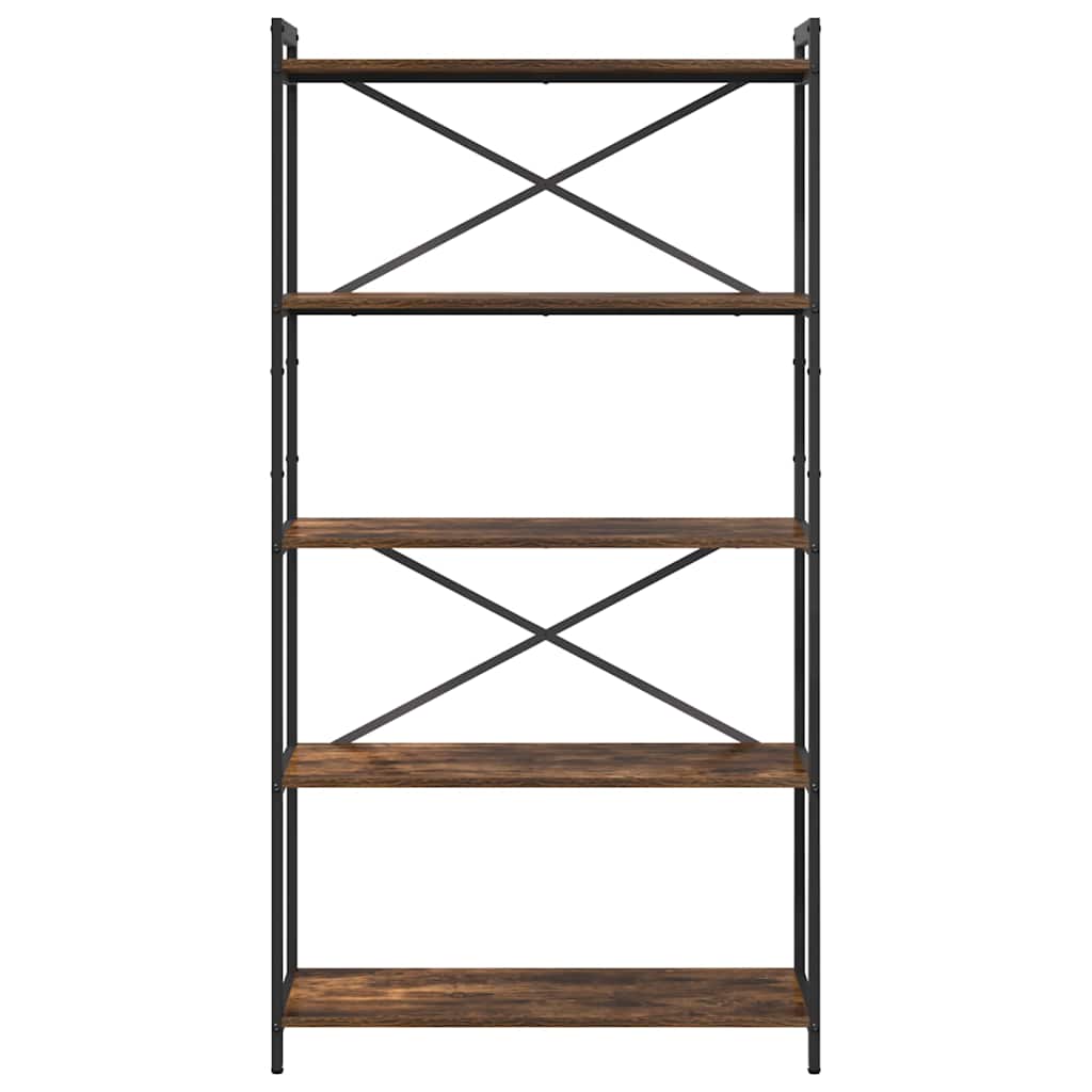 Libreria Rovere fumé 80 x 30 x 155 cm Legno multistrato