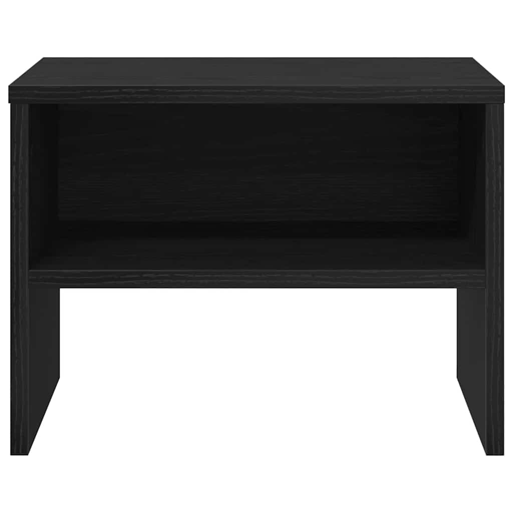 Armadio da Notte Rovere nero 40 x 40 x 30 cm Legno multistrato