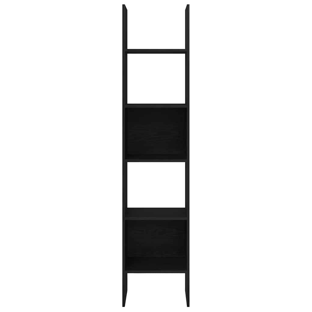 Armadio per Libri Rovere nero 40 x 35 x 180 cm