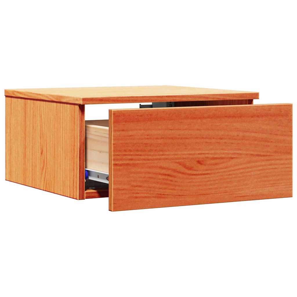 Comodino con cassetto Marrone cerato 37 x 35 x 18,5 cm