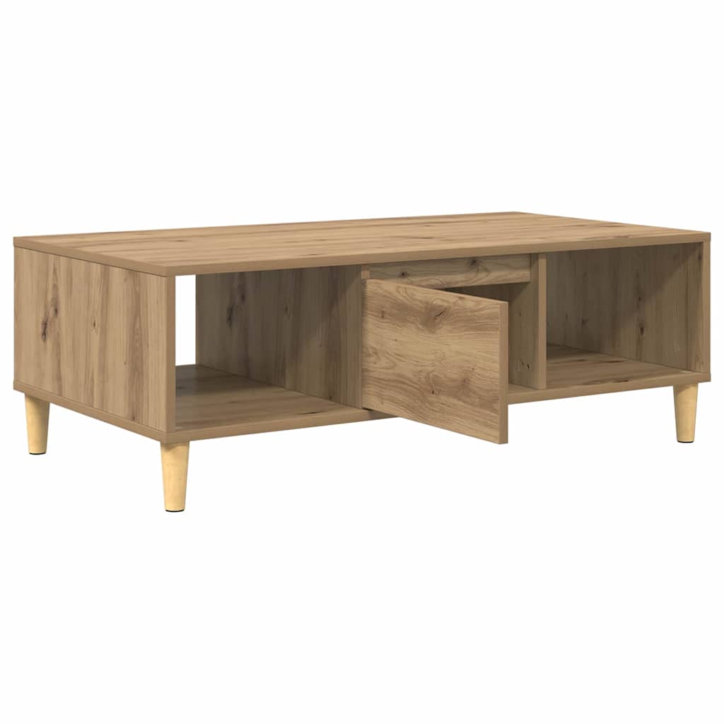 Tavolino da salotto Rovere artigianale 102 x 55 x 35 cm