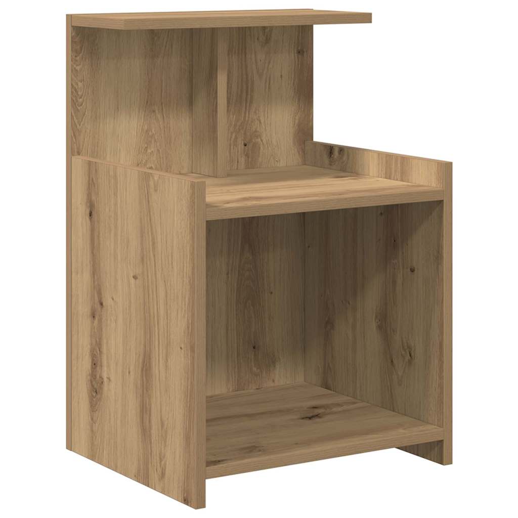 Armadio da Notte 2 pcs Rovere artigianale 40 x 35 x 60 cm