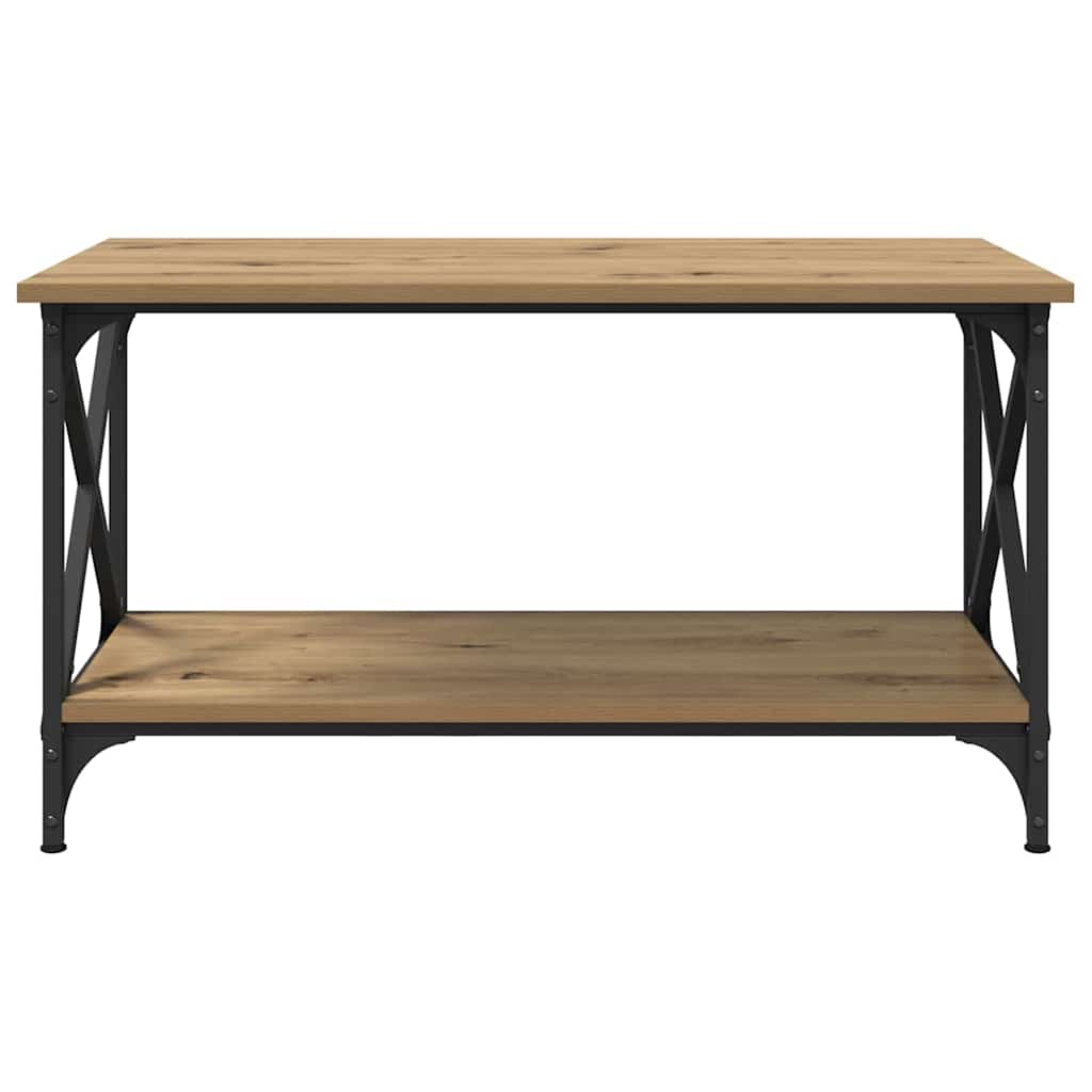 Tavolino da salotto rovere artigianale 80 x 45 x 45.5 cm