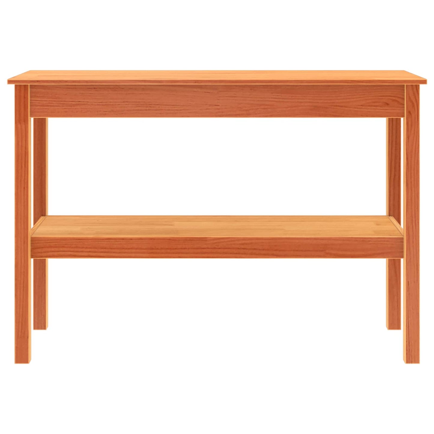 Tavolo consolle con lo scaffale Cera marrone 110 x 40 x 75 cm