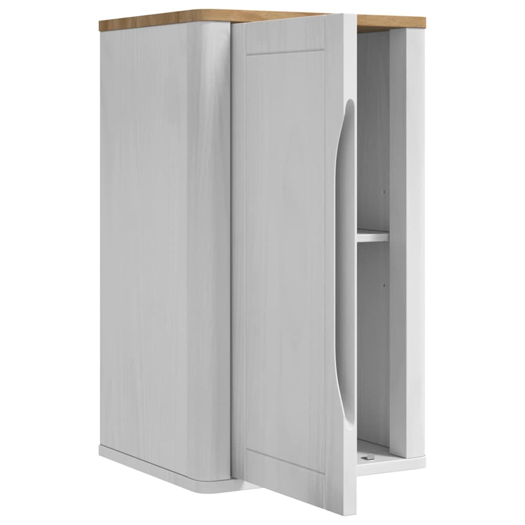 Armadio da bagno a muro con porta FLORO Bianco 35 x 30 x 60 cm