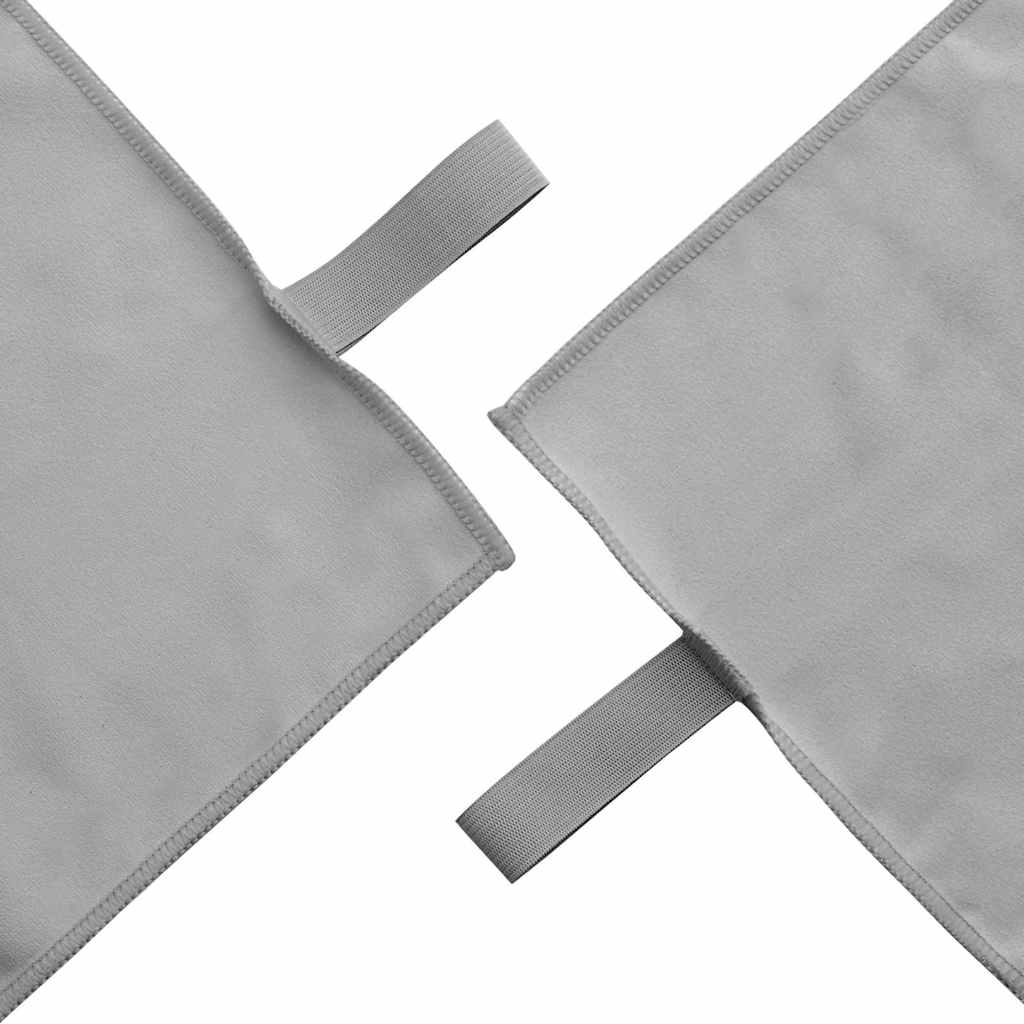 Asciugamani Sportivi 2 pcs Grigio scuro 50 x 30 cm