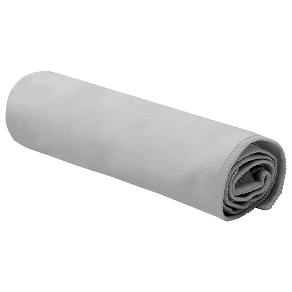Asciugamani Sportivi 2 pcs Grigio 50 x 30 cm
