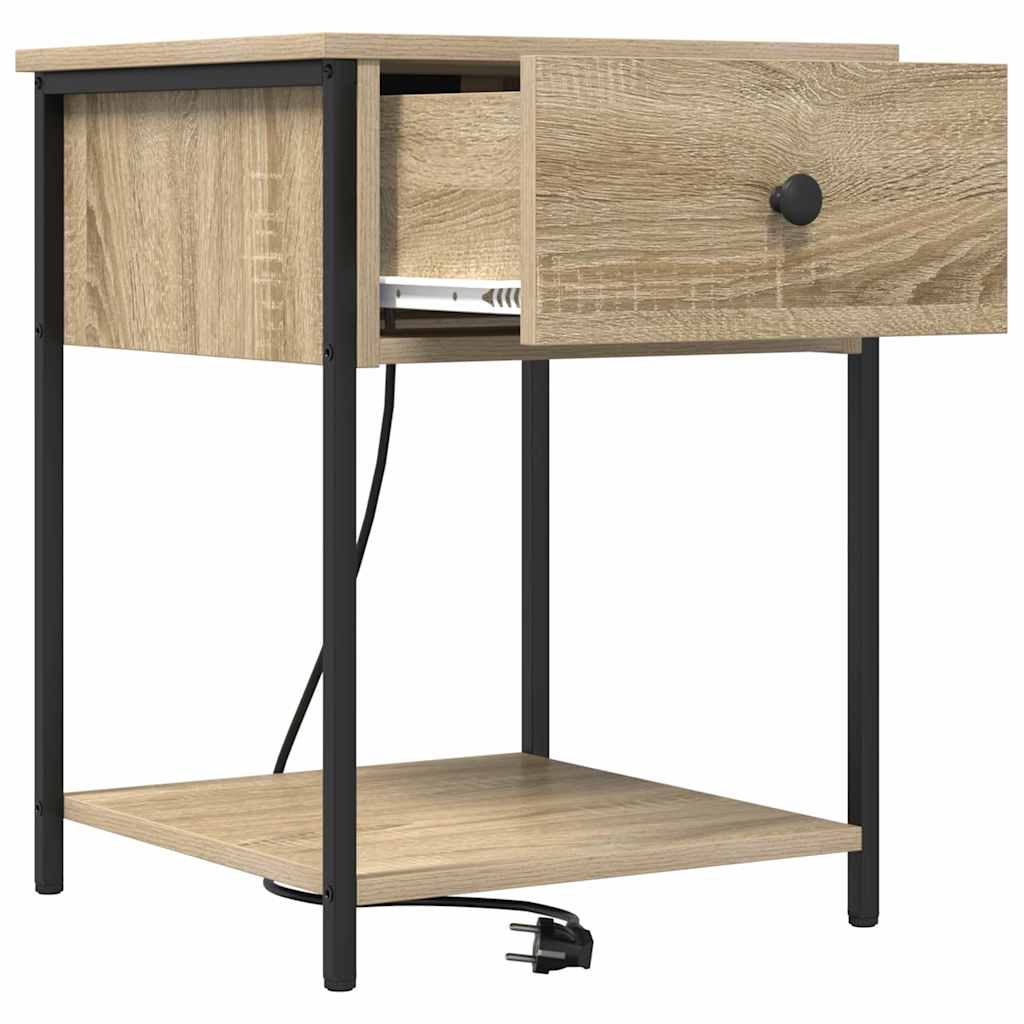 Armadio da Notte con cassetto Rovere Sonoma 42 x 41 x 56 cm