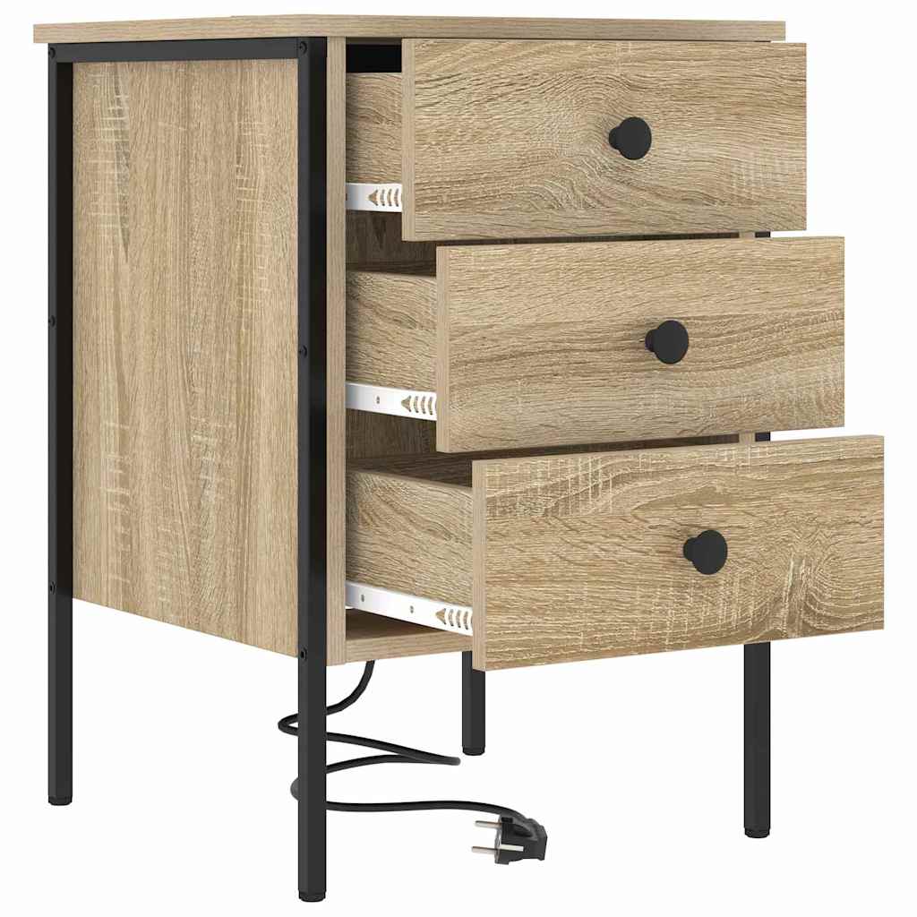 Armadio da Notte con cassetto Rovere Sonoma 42 x 41 x 61 cm