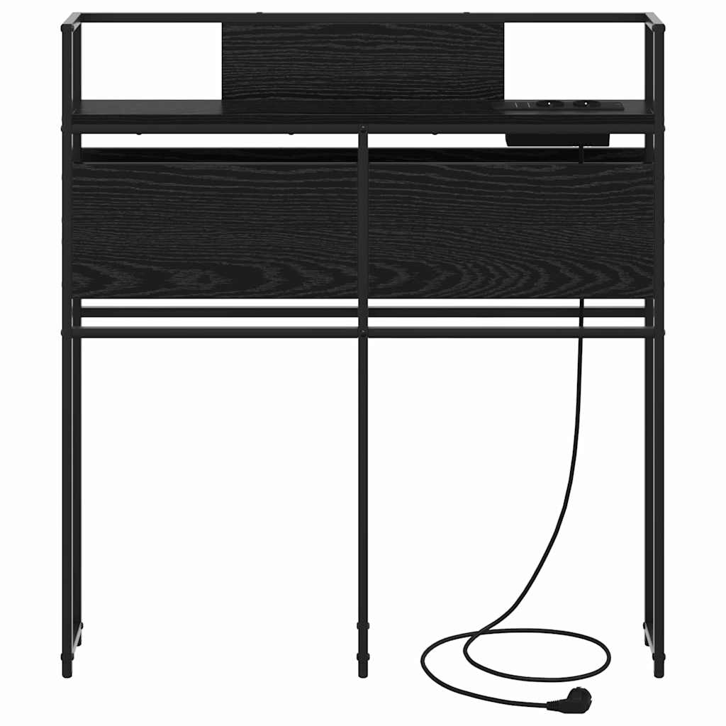 Testata contenitore Rovere Nero 90 cm Legno multistrato