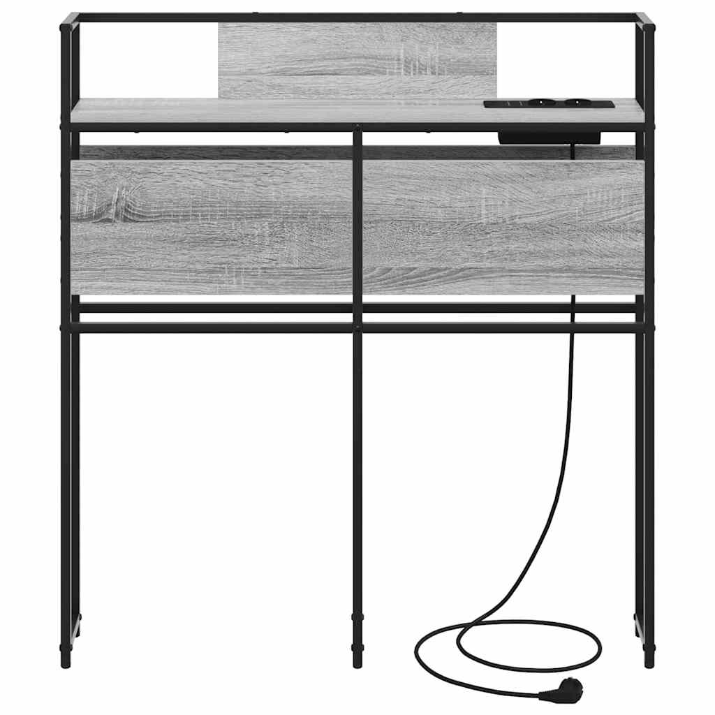 Testata contenitore Grigio Sonoma 90 cm Legno multistrato