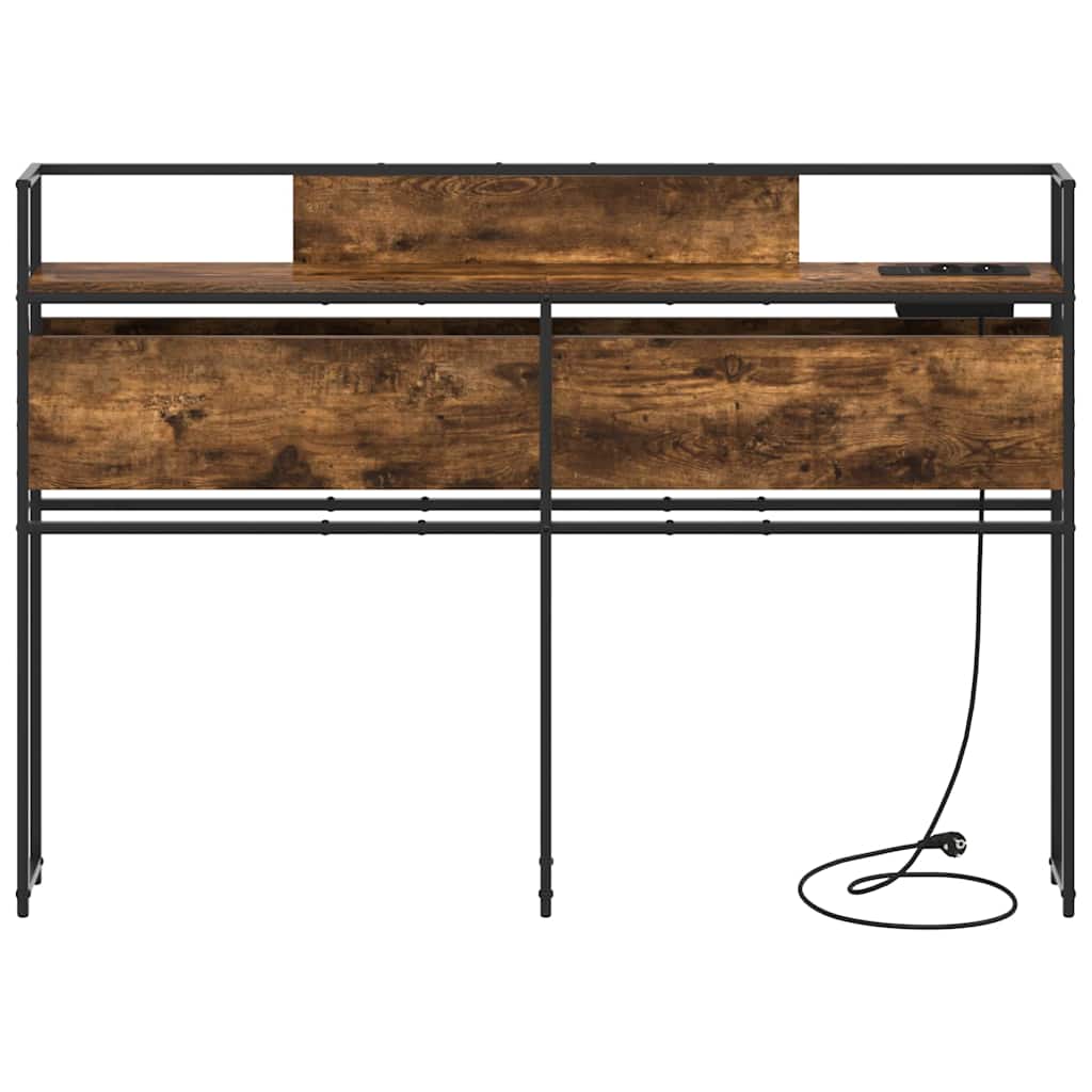 Testata contenitore Rovere fumo 135 cm Legno multistrato