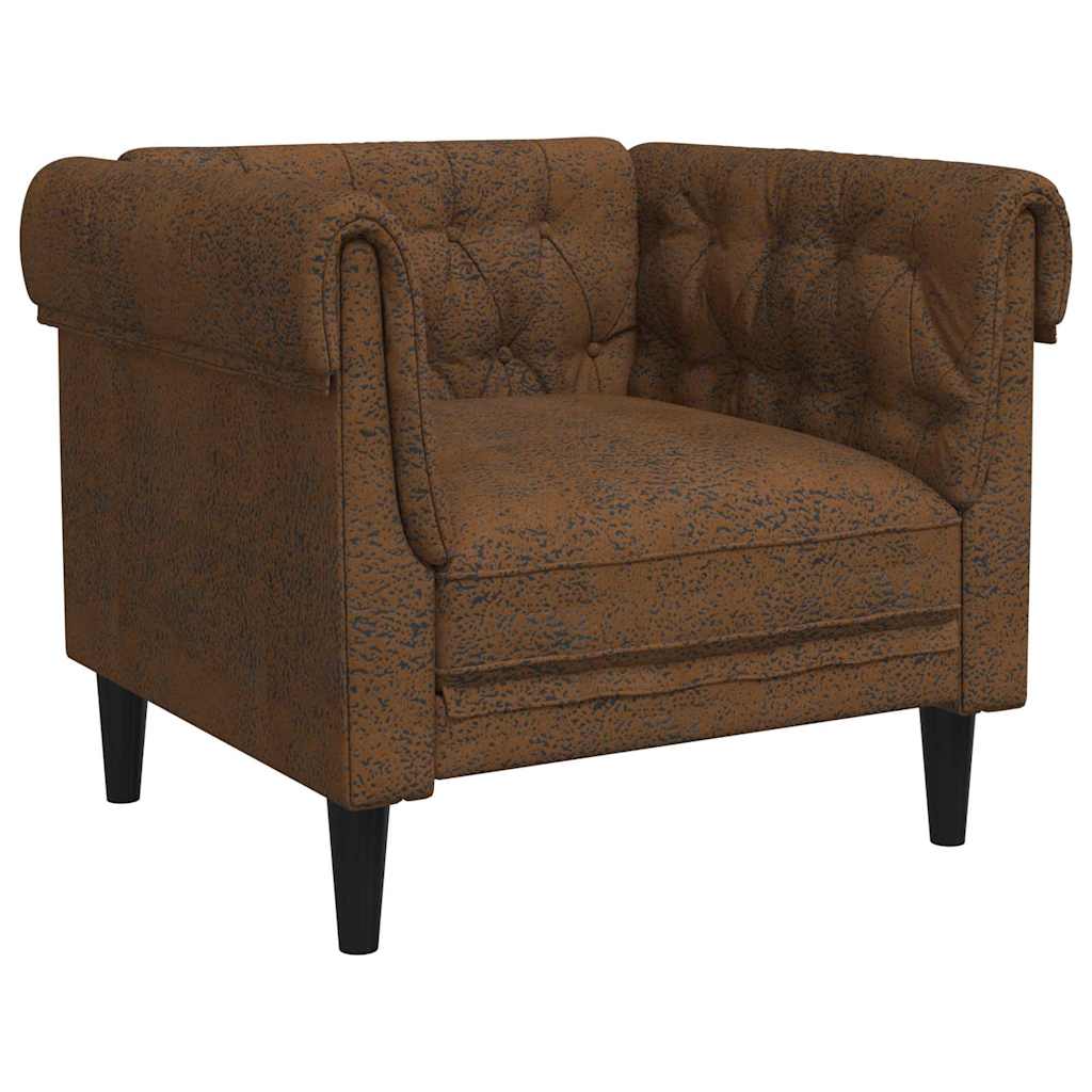 Divano Marrone 78,5 x 74,5 x 74,5 cm Poliestere