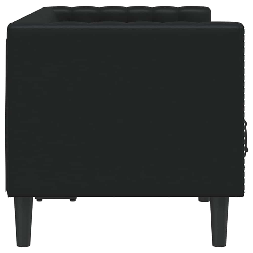 Divano Nero 174 x 74,5 x 70,5 cm PVC