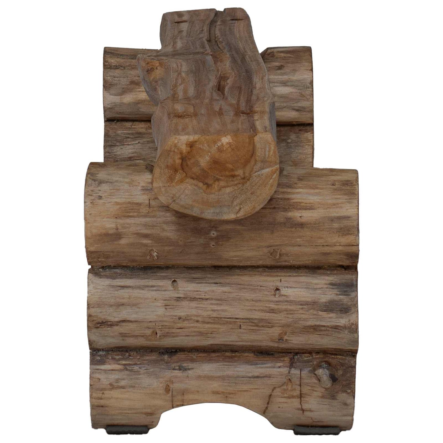 panchina Naturale 110 x 30 x 34 cm Legno di teak solido