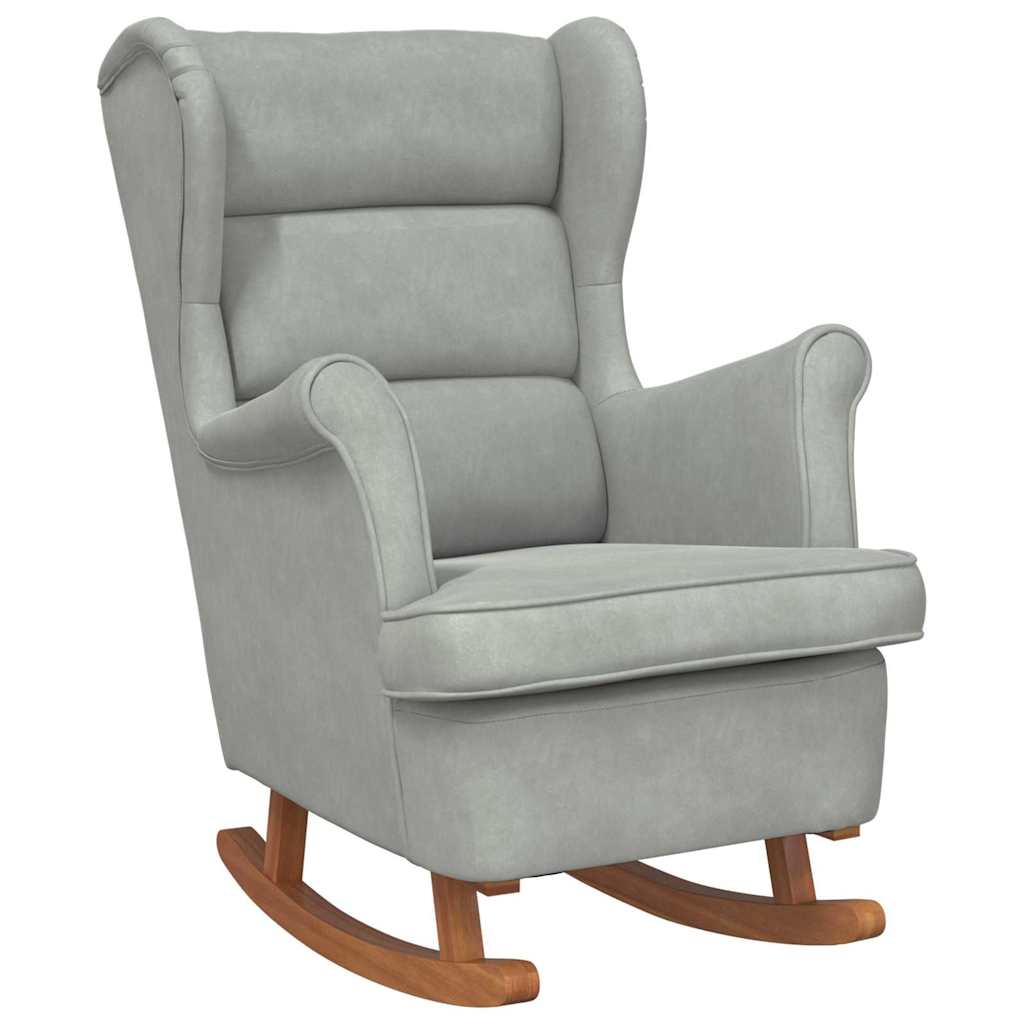 Sedia a dondolo Grigio chiaro 92 x 71 x 100 cm Legno compensato