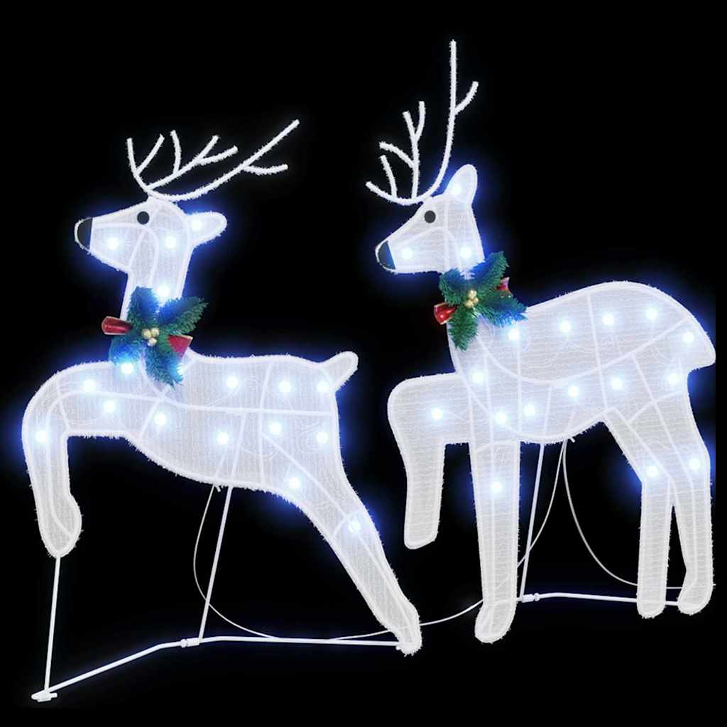 Renne LED 2 pcs Bianco Freddo Tessuto