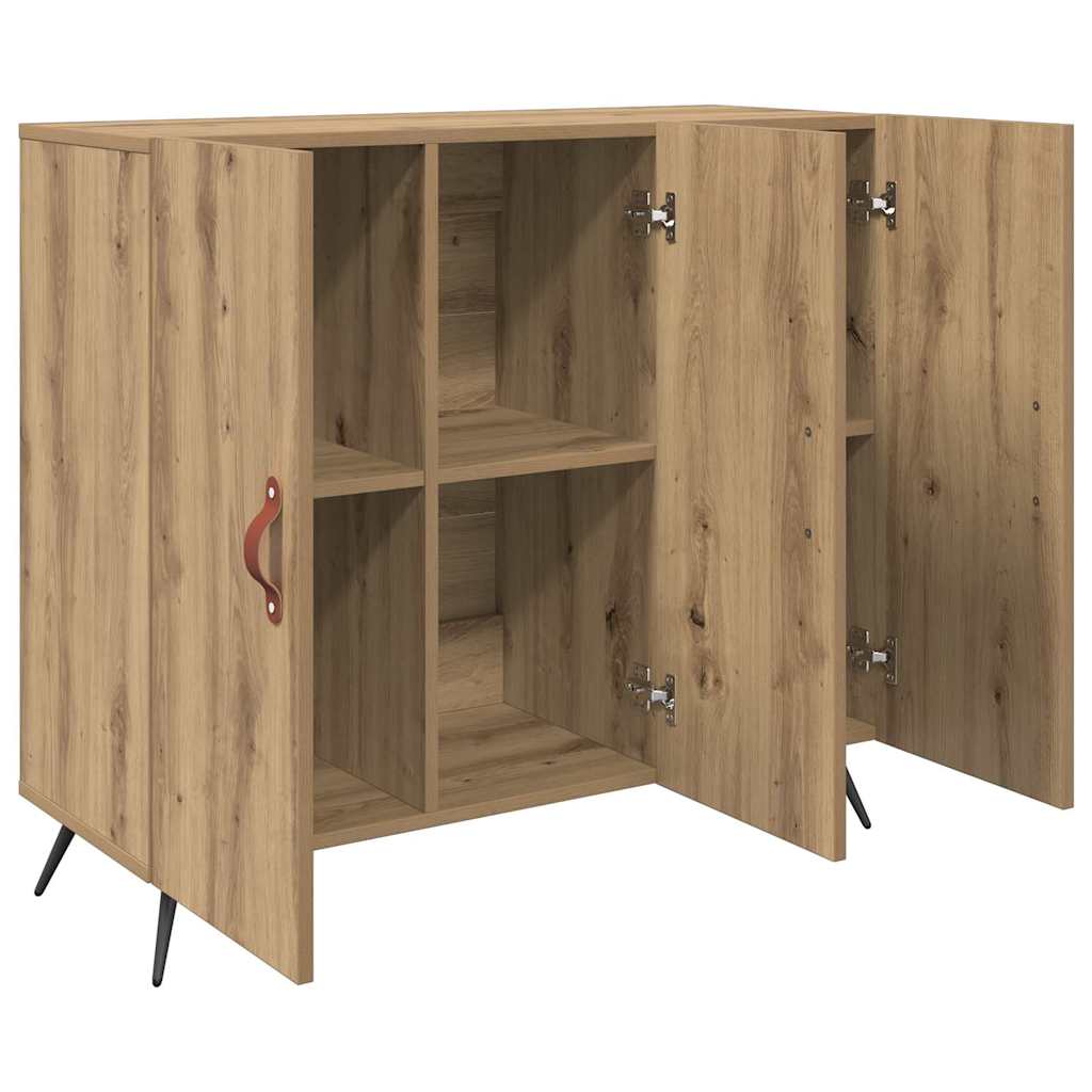 Credenza Rovere artigianale 89,5 x 34 x 80 cm Legno multistrato