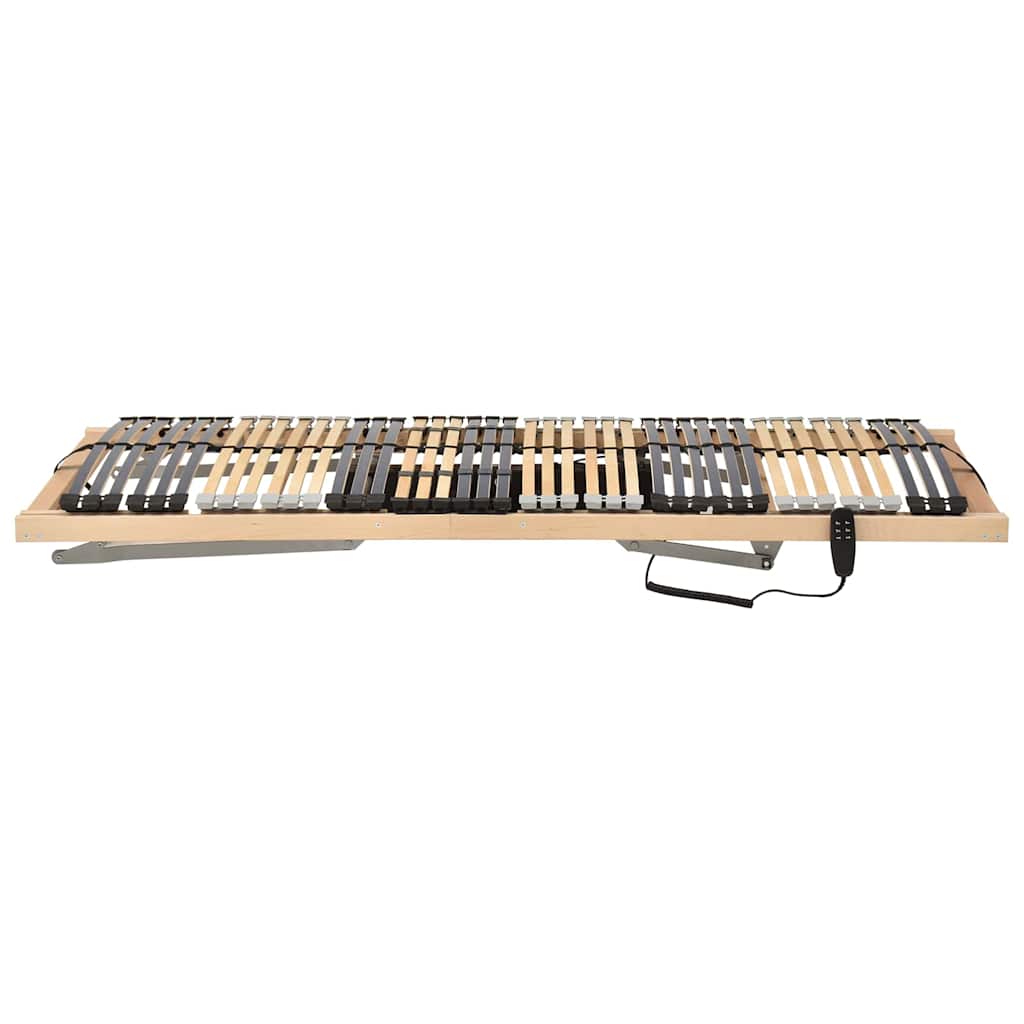 Base a doghe Marrone 80 x 190 cm Legno massello di faggio