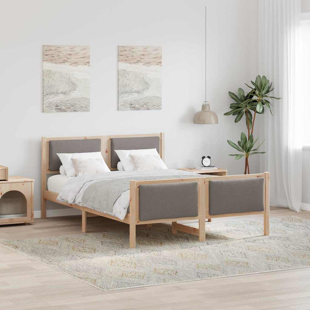 Struttura del letto con testiera Talpa 135 x 190 cm Tessuto