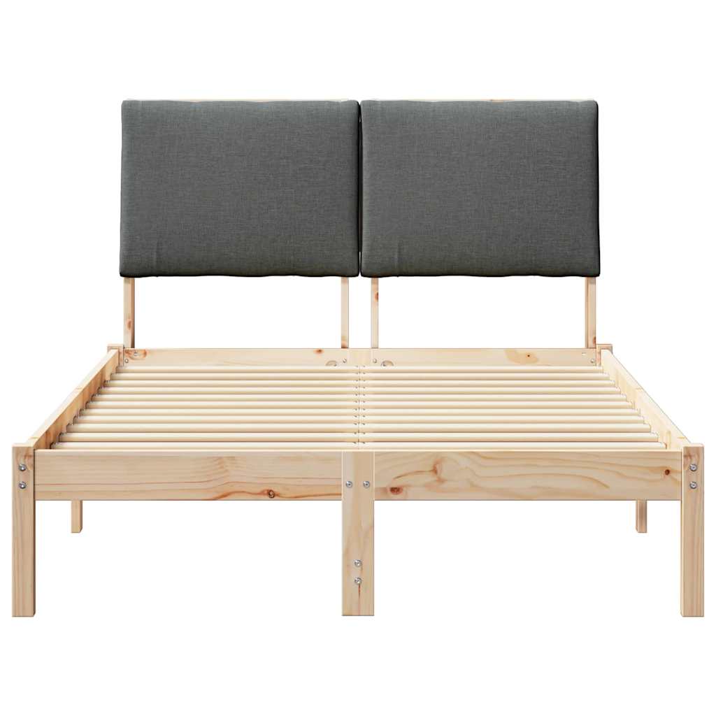 Struttura del Letto marrone e grigio scuro 120 x 200 cm