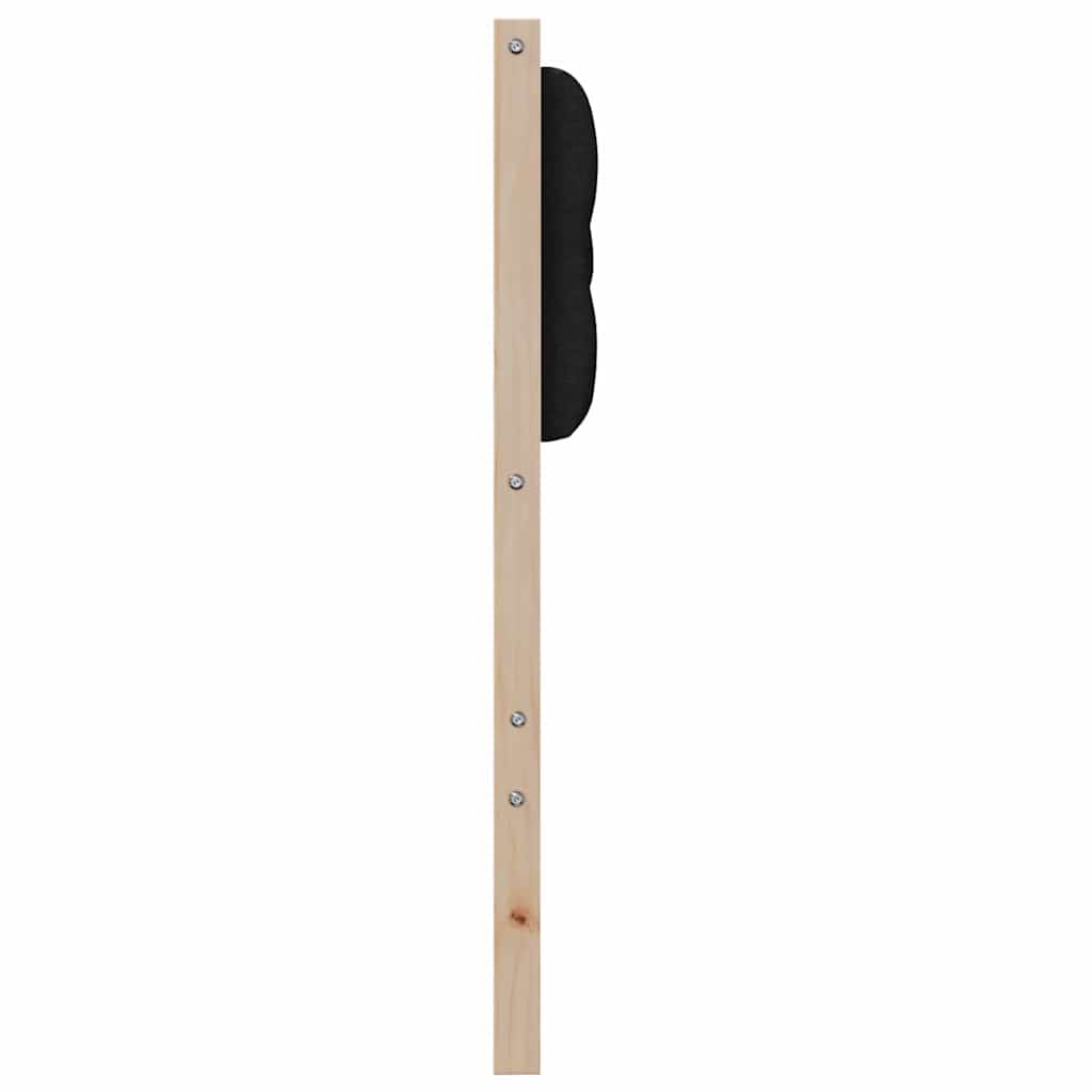 Testiera Altro Marrone e nero 200 cm Legno di pino massello