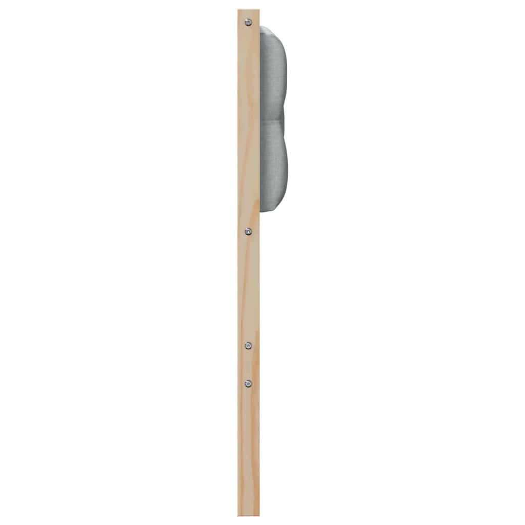 Testiera Marrone e grigio chiaro 120 cm Legno di pino massello
