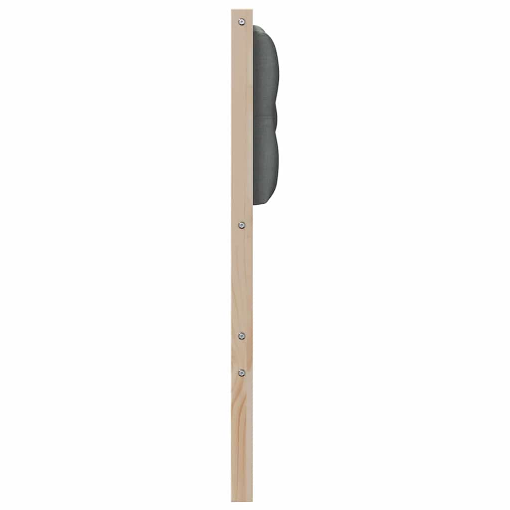 Testiera marrone e grigio scuro 100 cm Legno di pino massello