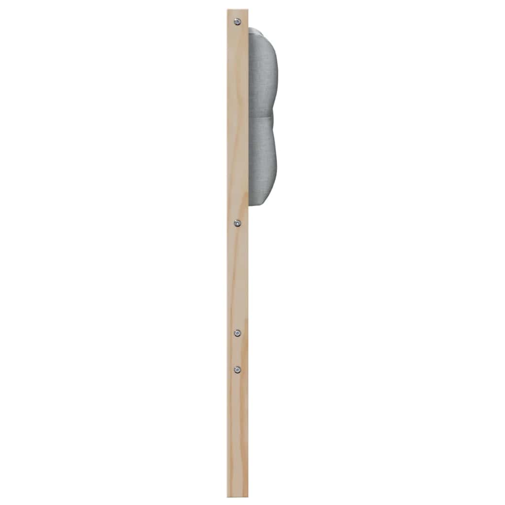 Testiera Marrone e grigio chiaro 90 cm Legno di pino massello