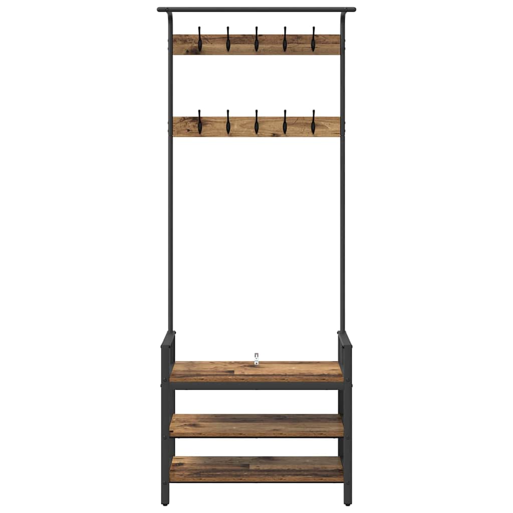 Appendiabiti Legno vecchio 75 x 34 x 184 cm Legno multistrato
