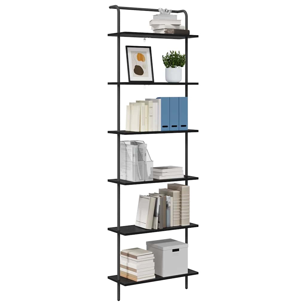 Libreria Rovere Nero 60 x 24 x 203 cm Legno multistrato