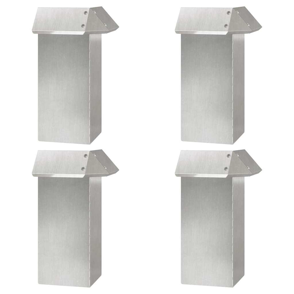 Recinzioni per lumache 8 pcs Argento Acciaio inossidabile