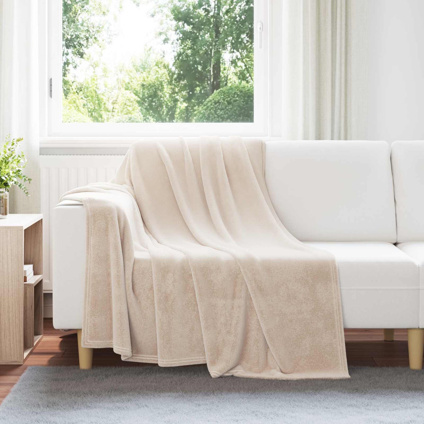 Coperta Beige 150 x 200 cm Panno