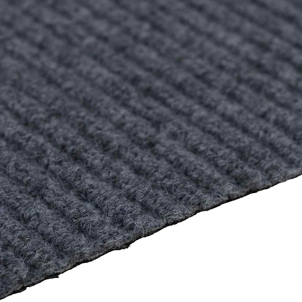 Runner in Moquette Grigio 80 x 400 cm Tessuto