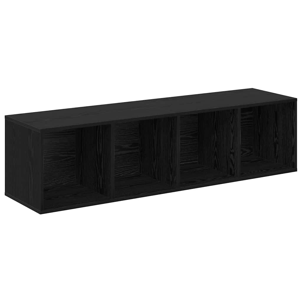 Set mobile TV 4 pcs Nero 37 x 37 x 142,5 cm Legno multistrato