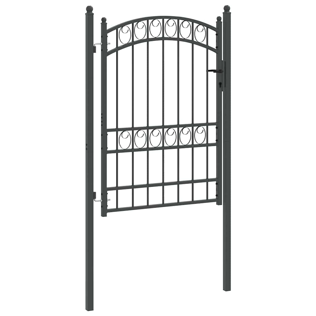 Cancello per recinzione con blocco Grigio 170 x 100 cm