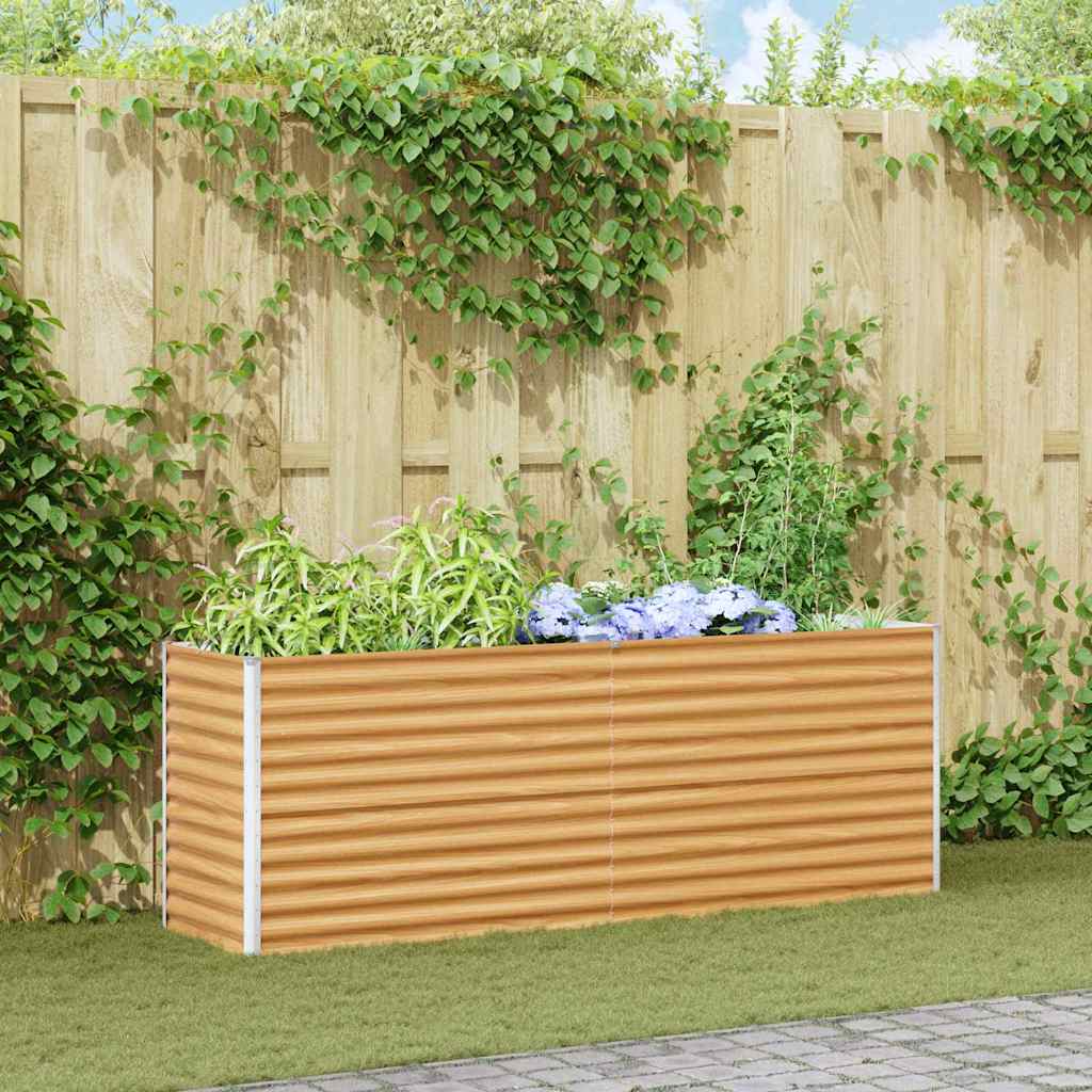 Letto rialzato da giardino 195 x 50 x 68 cm Acciaio zincato