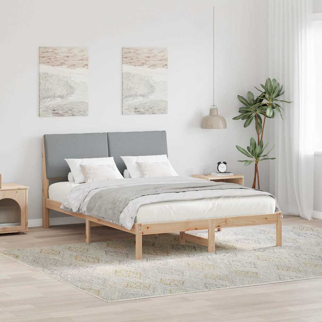 Struttura del Letto Marrone e grigio chiaro 150 x 200 cm