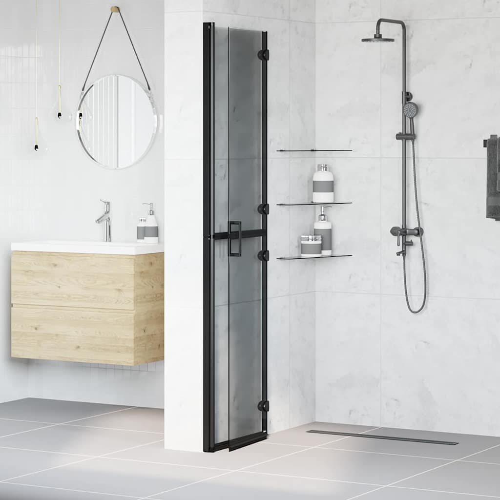 Parete doccia walk-in Nero 90 x 6.5 x 190 cm