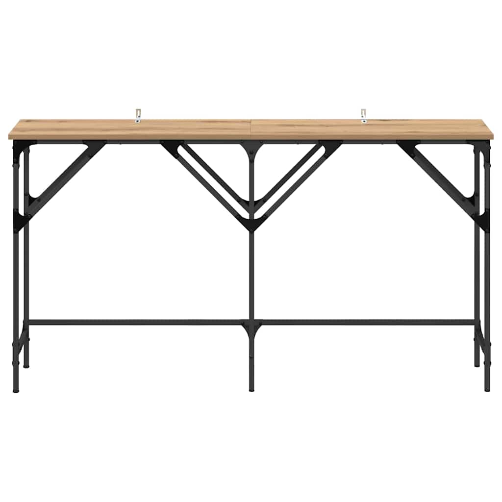 Tavolo consolle rovere artigianale 140 x 29 x 75 cm