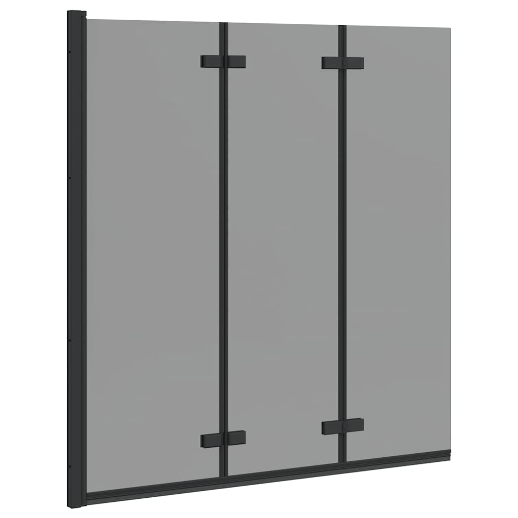 Involucro Doccia Nero 130 x 138 cm Vetro ESG e Alluminio