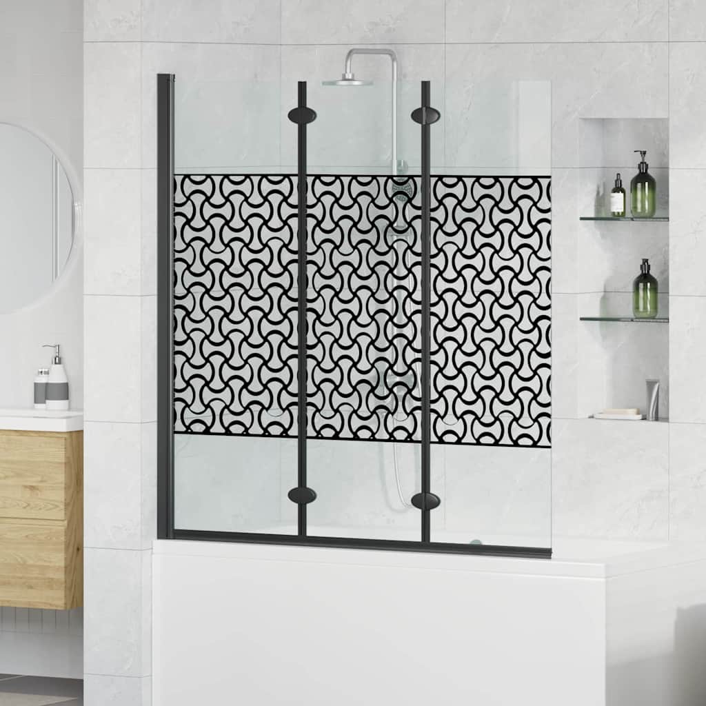 Involucro Doccia Nero e trasparente 130 x 130 cm