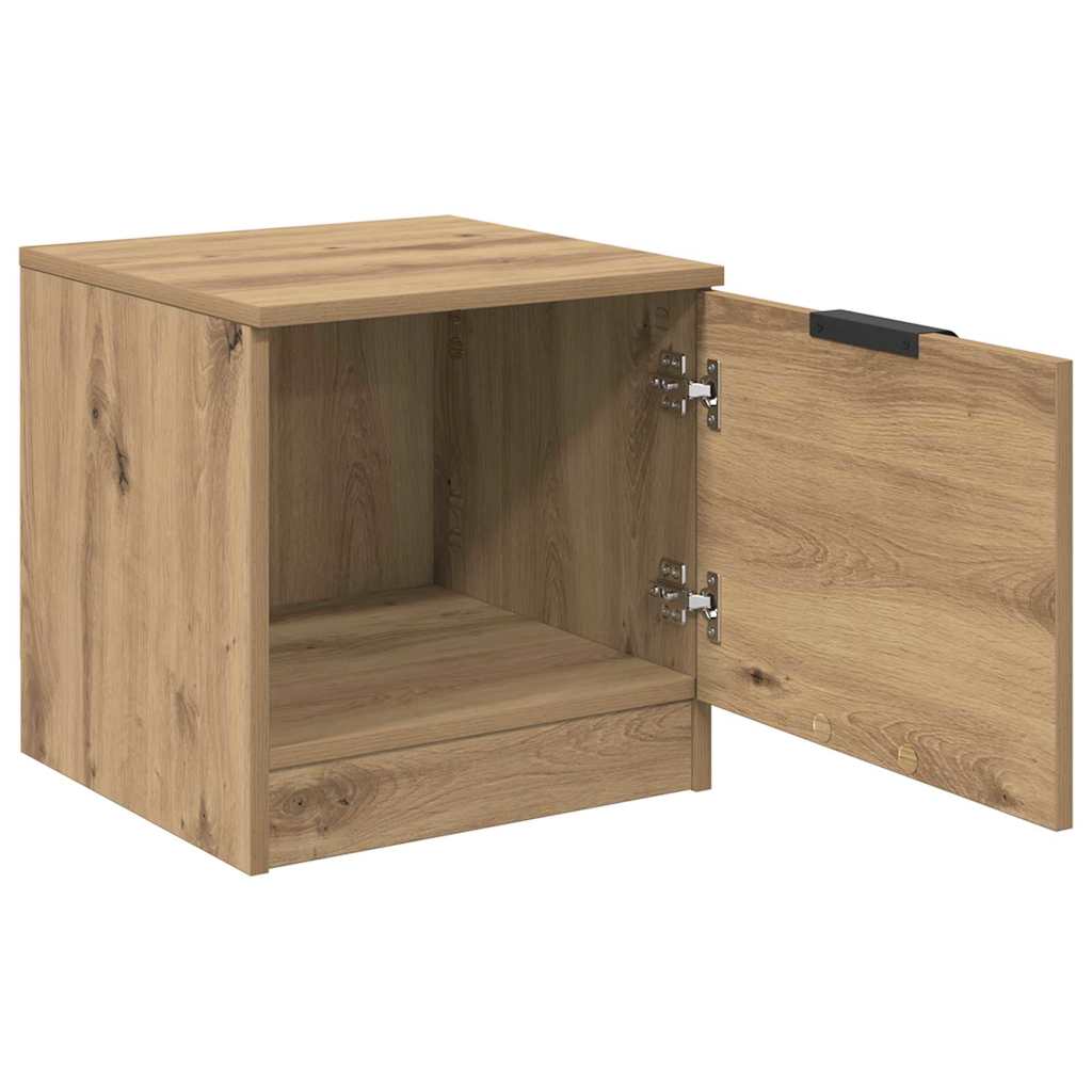 Armadietto per letto 2 pcs Rovere artigianale 40 x 39 x 40cm