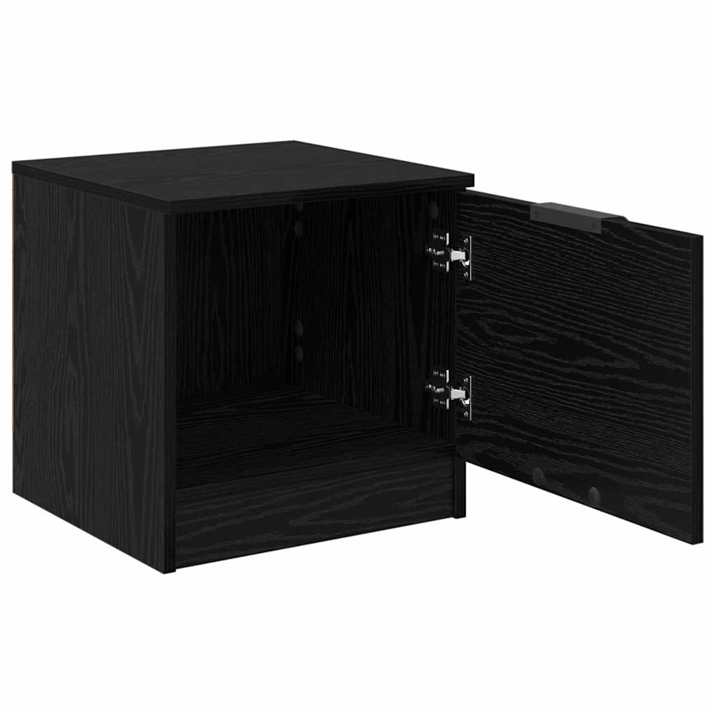 Armadietto per letto 2 pcs Rovere Nero 40 x 39 x 40cm