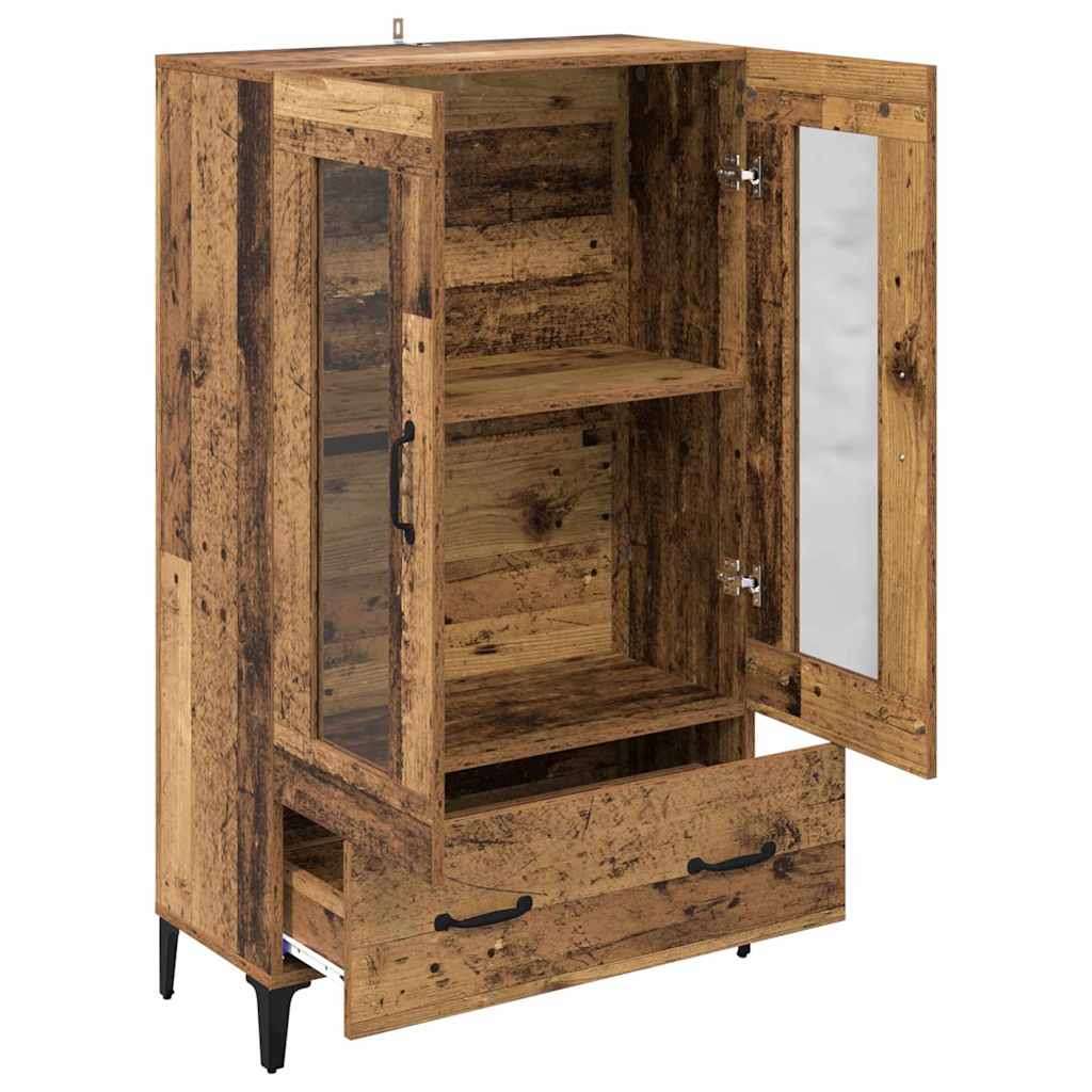 Credenza con cassetto Legno vecchio 70 x 31 x 115 cm
