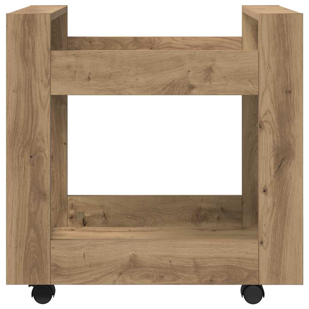 Carrello da Scrivania Rovere artigianale 60 x 45 x 60 cm