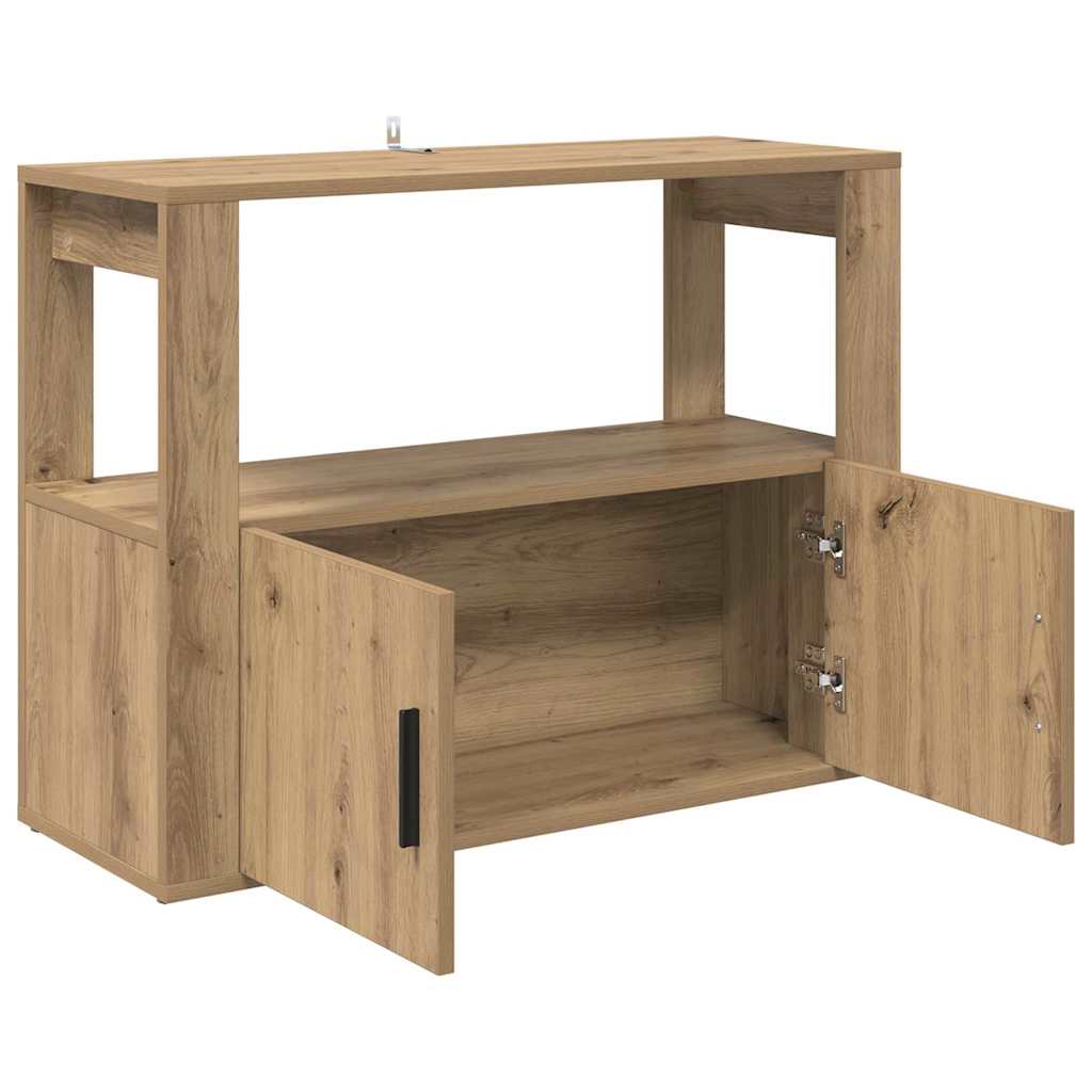 Credenza rovere artigianale 80 x 30 x 60 cm Legno multistrato